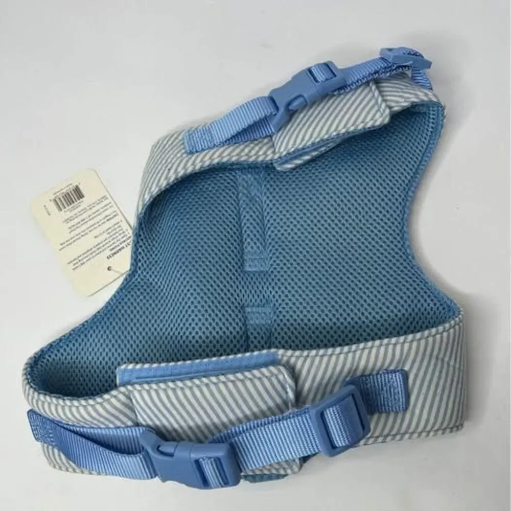 New Top Paw Blue Stripe Vest Harness Medium